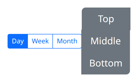 button_group_size_and_vertical example