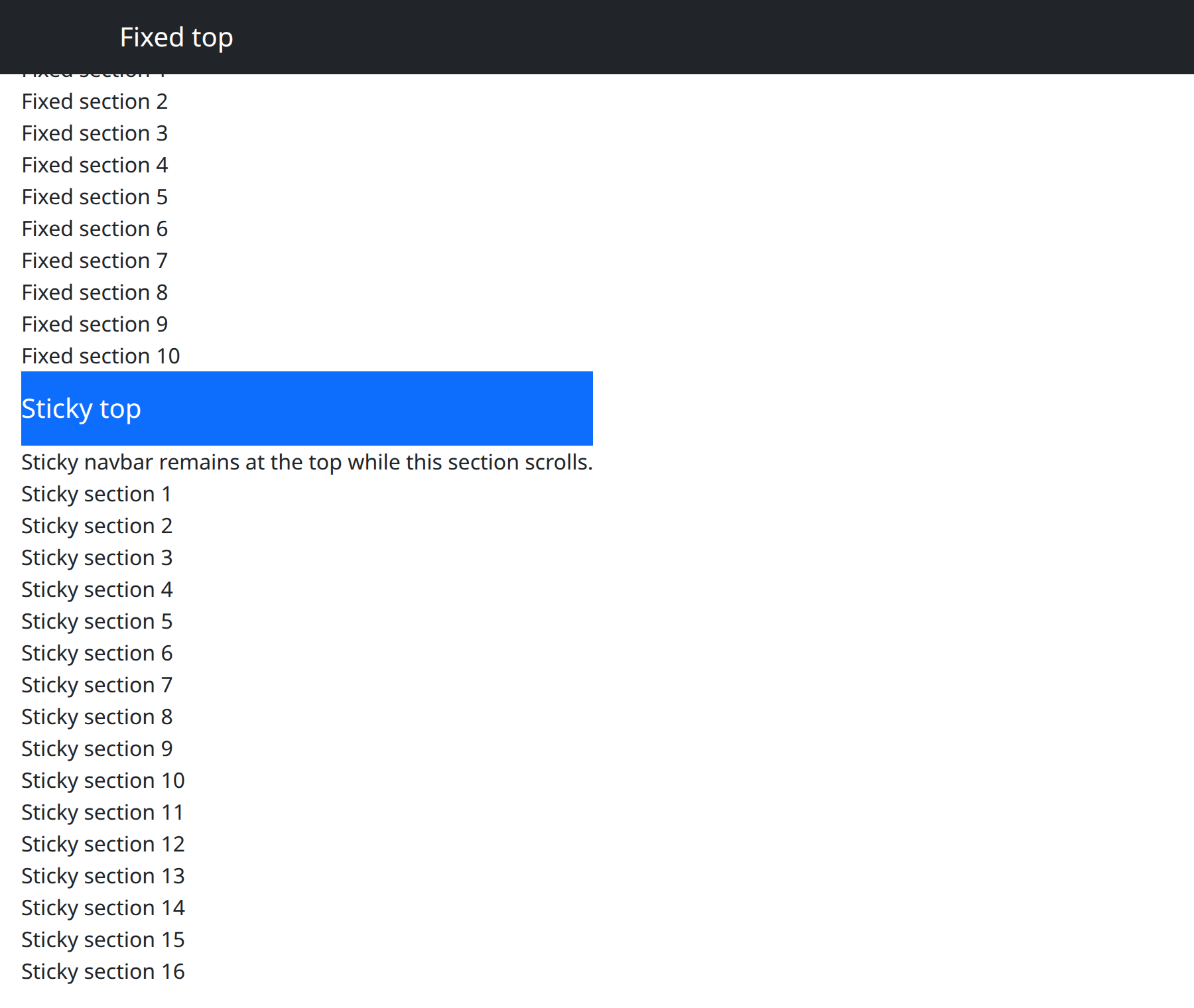 navbar_fixed_sticky example